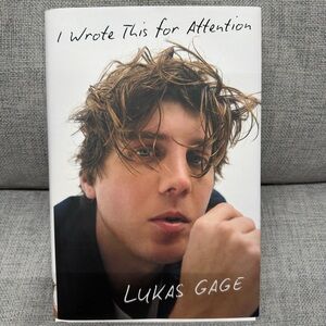 SIGNED brand new LUKAS GAGE I Wrote This for Attention memoir hard cover book